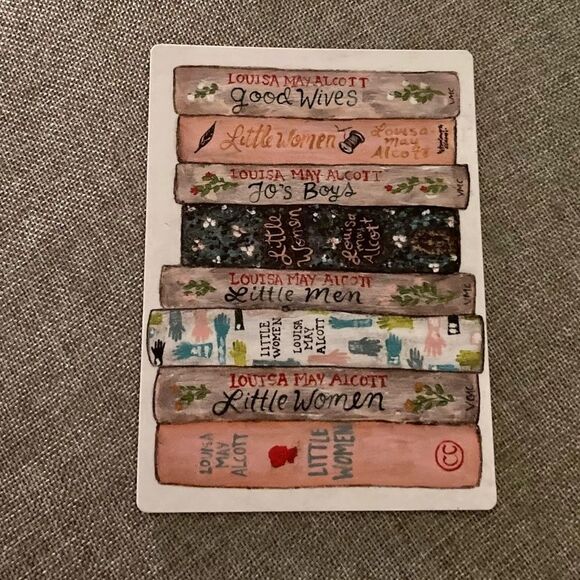 Louisa May Alcott Books Magnet - Picture 3 of 4